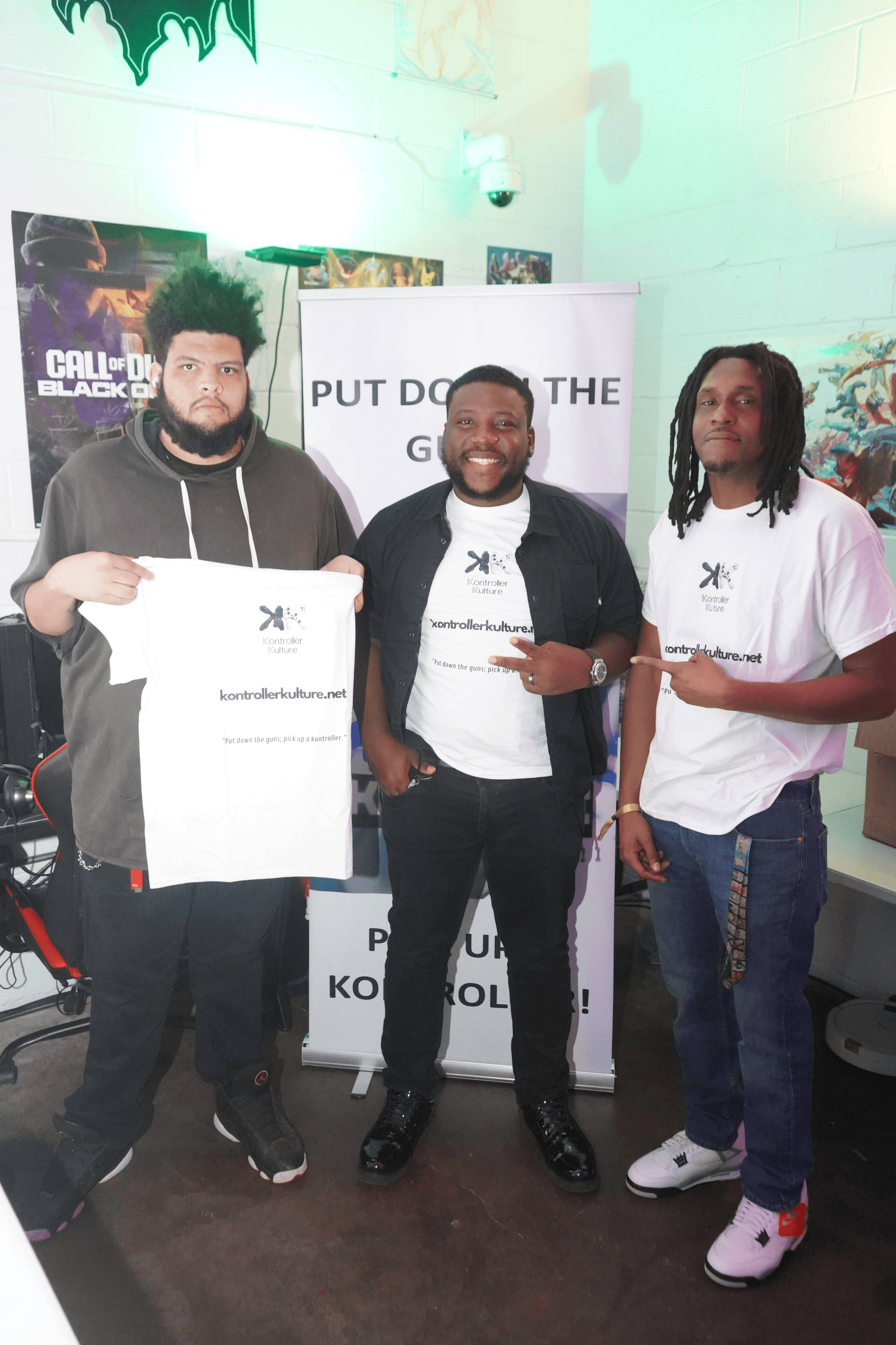 Team photo at event